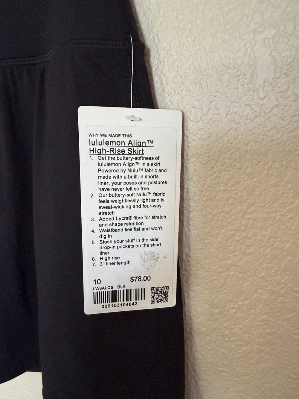 Lululemon Black Athletic Skort - Picture 3 of 5